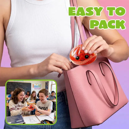 Glitter Series Expressive Big Dumpling Squishy Blind Box, Mysecret Bun Fidget Toy, Soft TPR, Stress Relief, Unboxing Surprise, Random Rare Style. Ideal for Graduation, Valentine’S Day & Easter, Great for Students and Kids to Exchange Gifts.